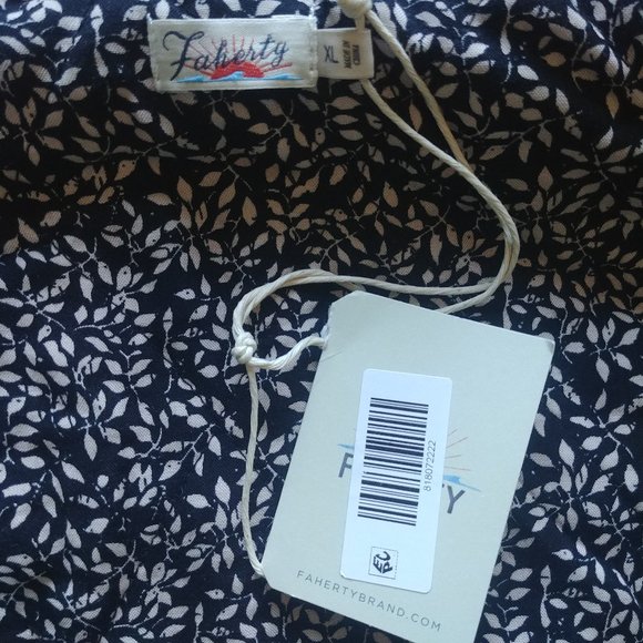 New With Tags Faherty XL Timber Ridge Fleece Jacket in Henna - Picture 5 of 12